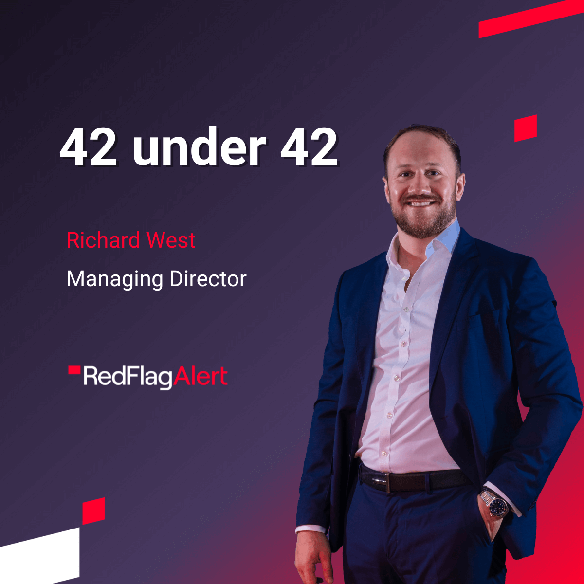 Richard West, Red Flag Alert's MD, named in 42 under 42 list